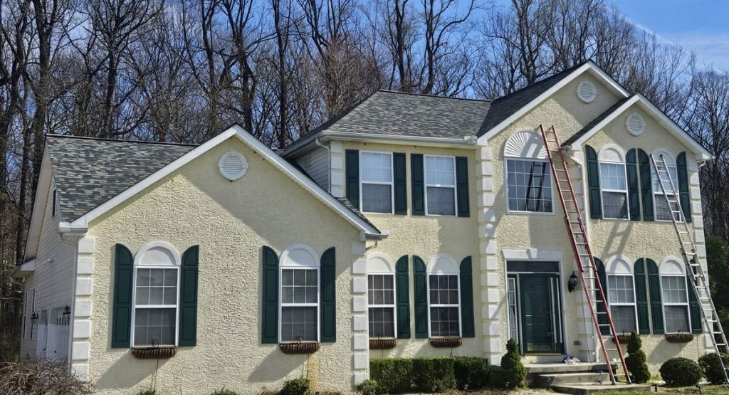New Evergreen Mist colored roof in Magnolia, DE