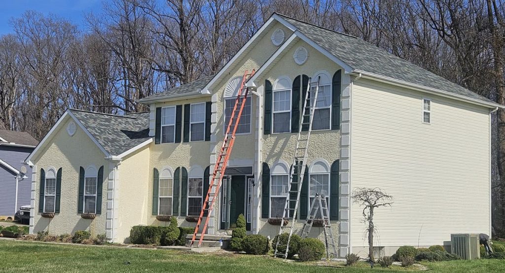 New Evergreen Mist colored roof in Magnolia, DE