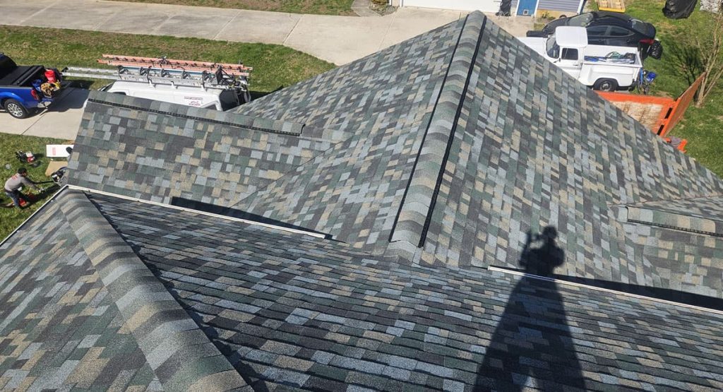 New Evergreen Mist colored roof in Magnolia, DE