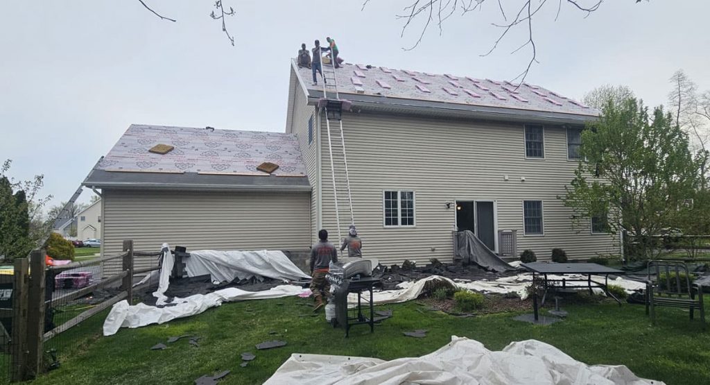 Installing a new roof in Bear, DE