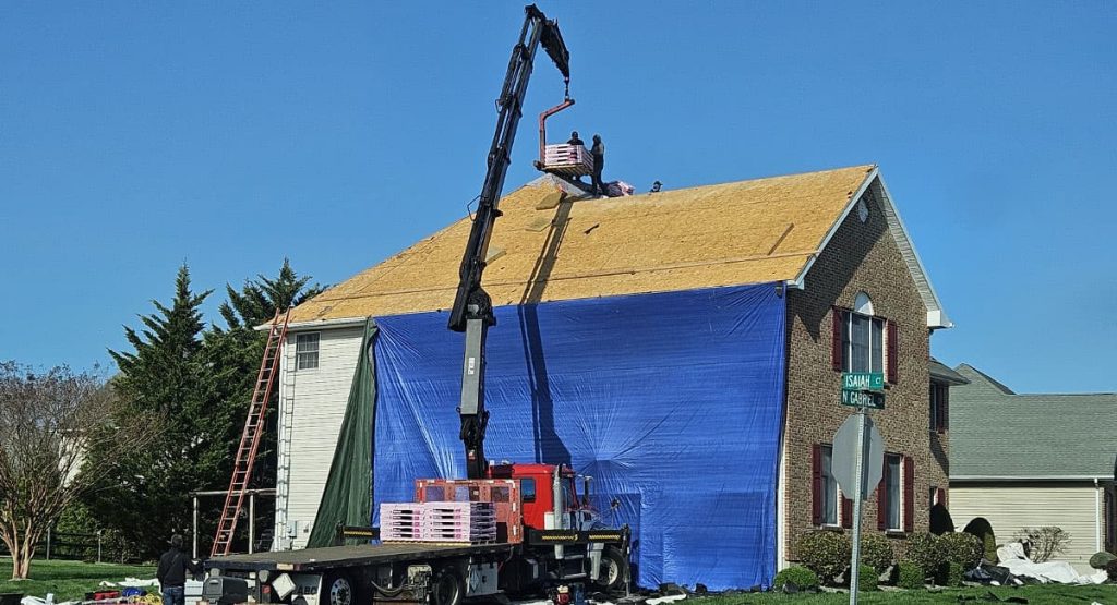 Installing new roof in Bear, DE