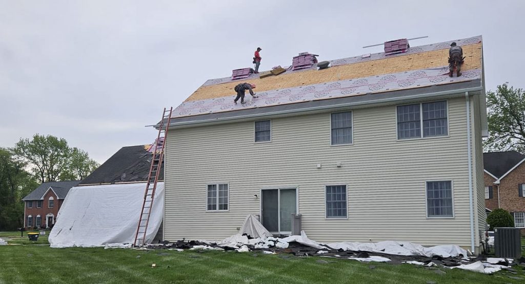 Installing new roof in Bear, DE