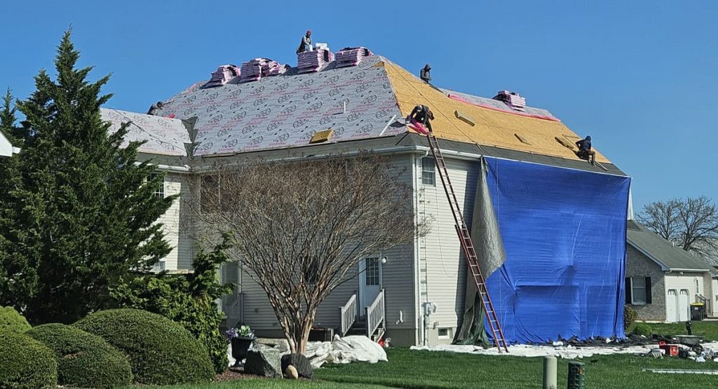 Installing new roof in Bear, DE