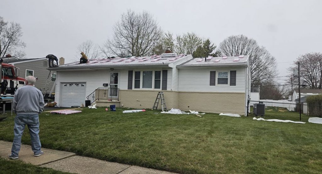 Installing new roof in Middletown, DE