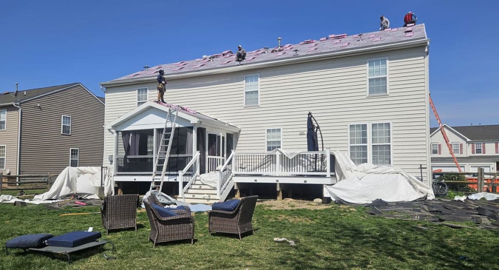 Installing new roof in Middletown, DE
