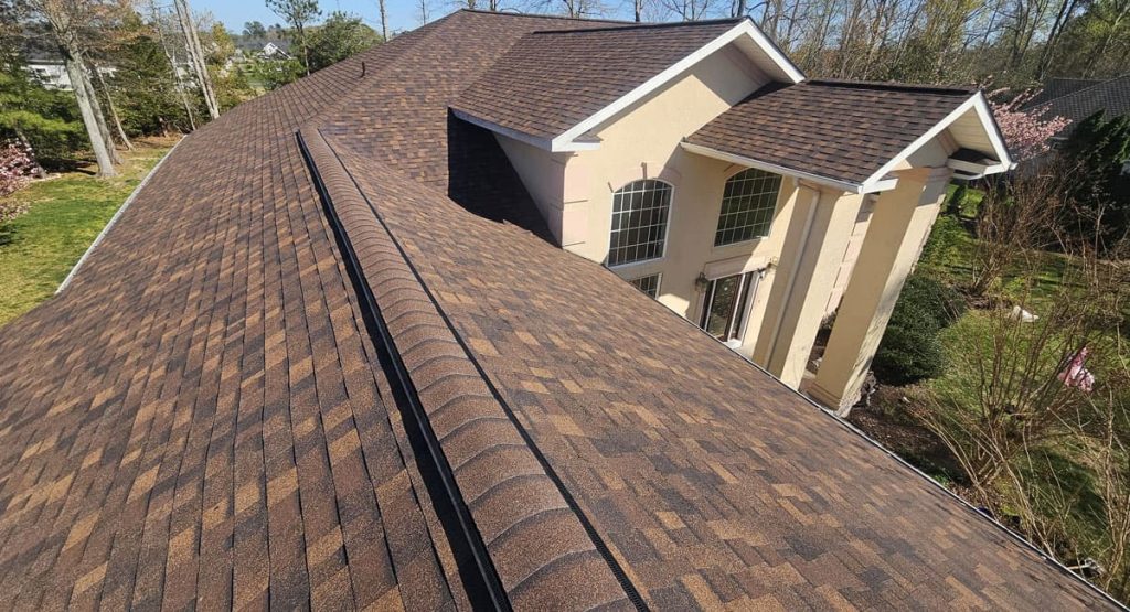 New Brownwood colored roof in Milton, DE