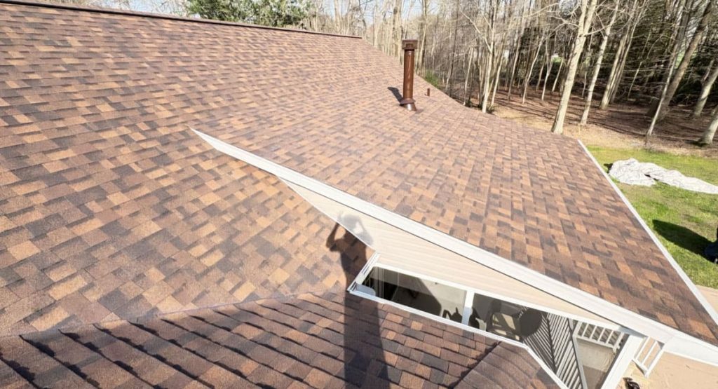 New Brownwood colored roof in Greenwood, DE