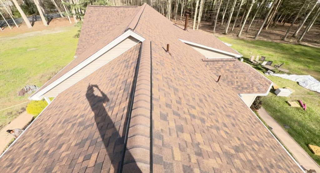 New Brownwood colored roof in Greenwood, DE