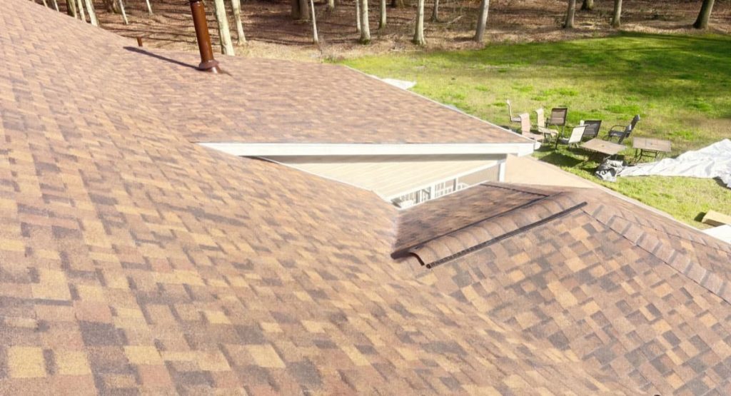 New Brownwood colored roof in Greenwood, DE