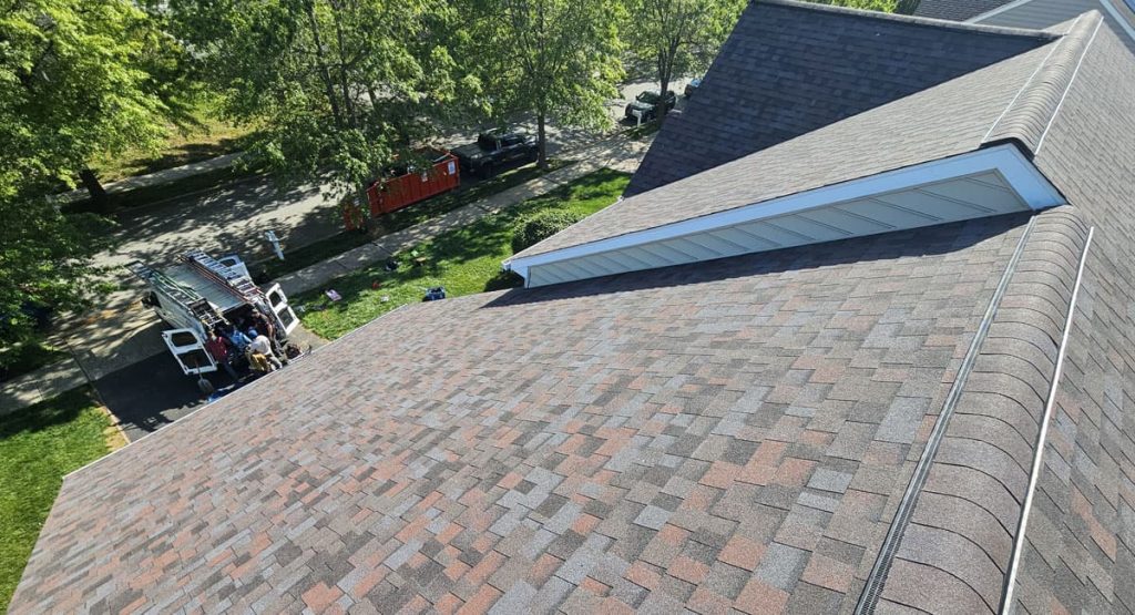 New Merlot colored roof in Middletown, DE