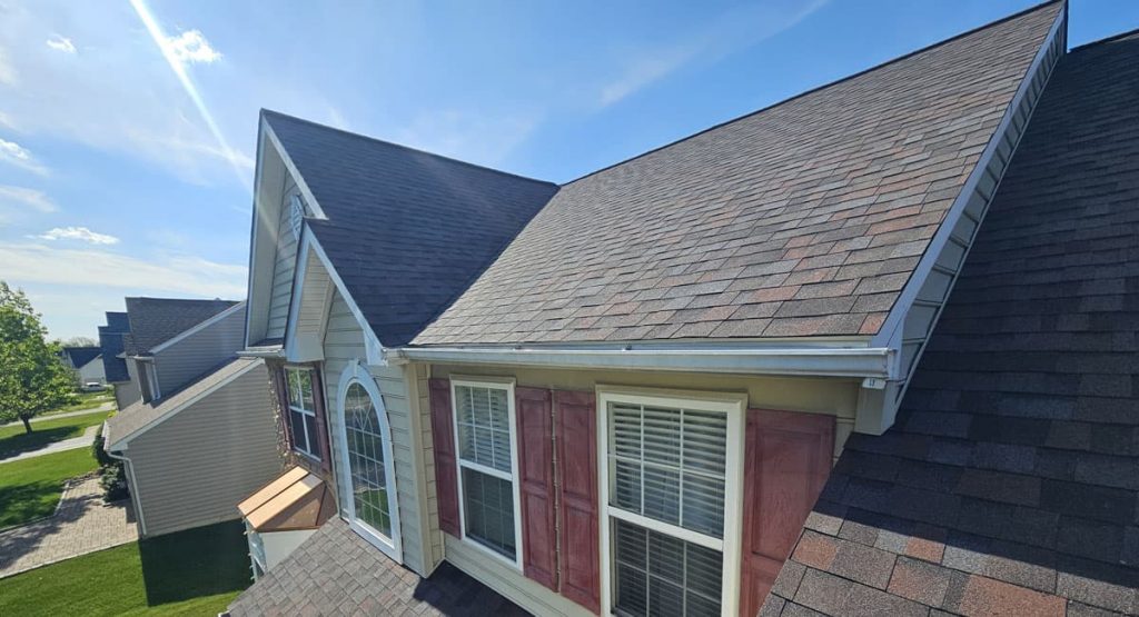 New Merlot colored roof in Middletown, DE