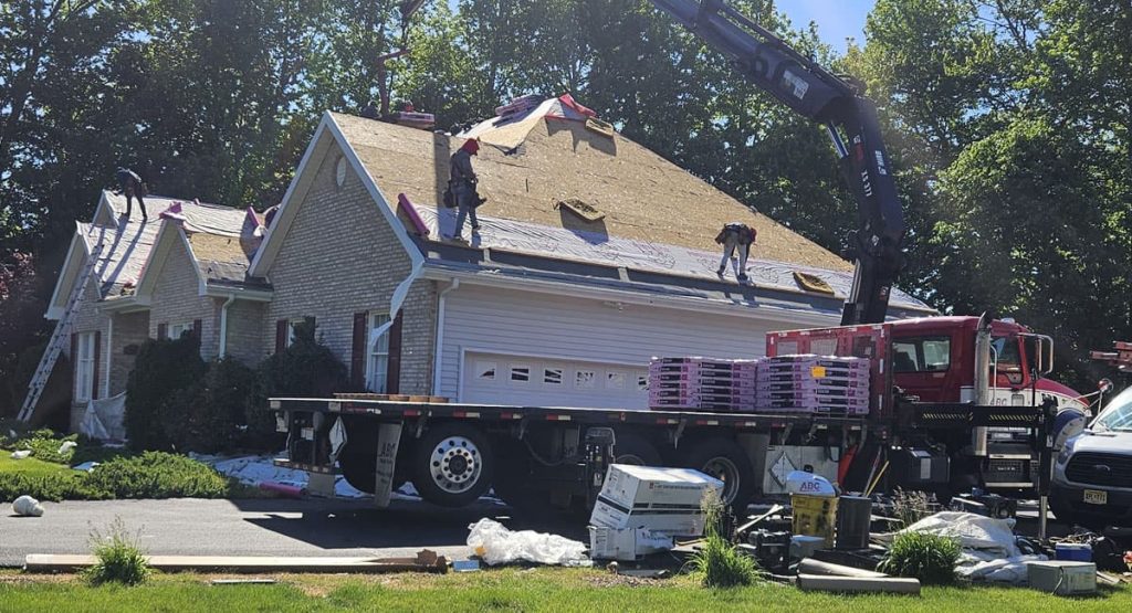 Installing new roof in Bear, DE