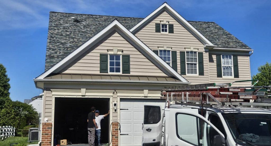 New Evergreen Mist colored roof in Middletown, DE