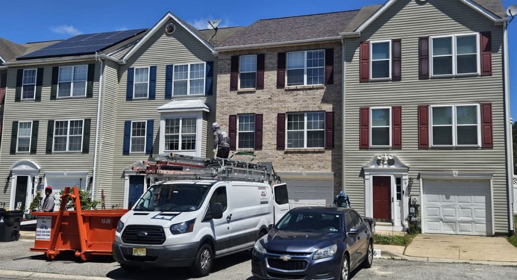 New Merlot colored roof in Newark, DE