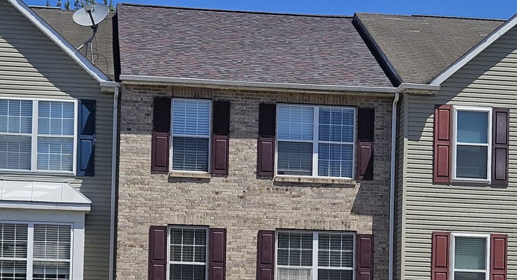 New Merlot colored roof in Newark, DE