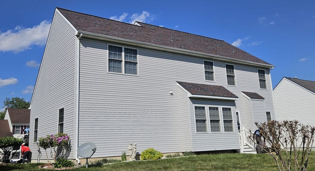 New Merlot colored roof in Smyrna, DE