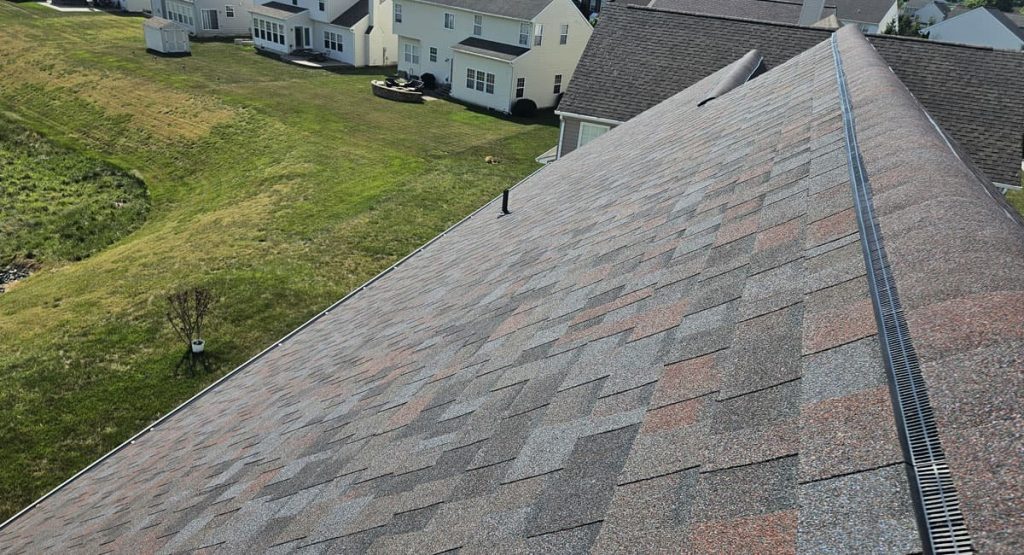 New Merlot colored roof in Smyrna, DE