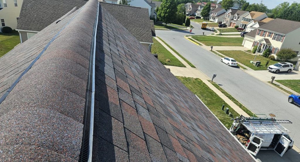 New Merlot colored roof in Smyrna, DE