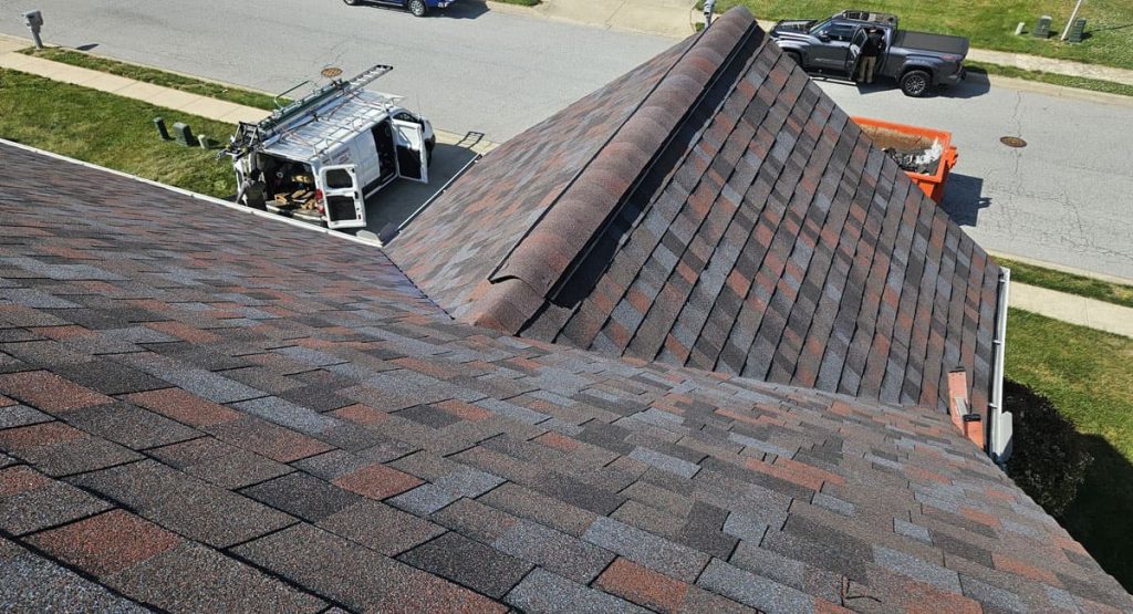 New Merlot colored roof in Smyrna, DE