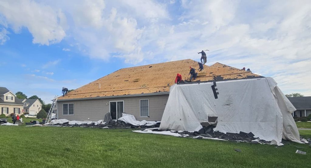 Installing new roof in Bear, DE