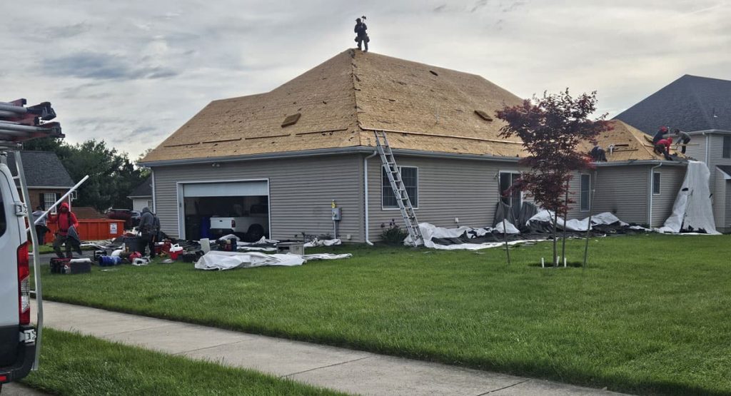 Installing new roof in Bear, DE