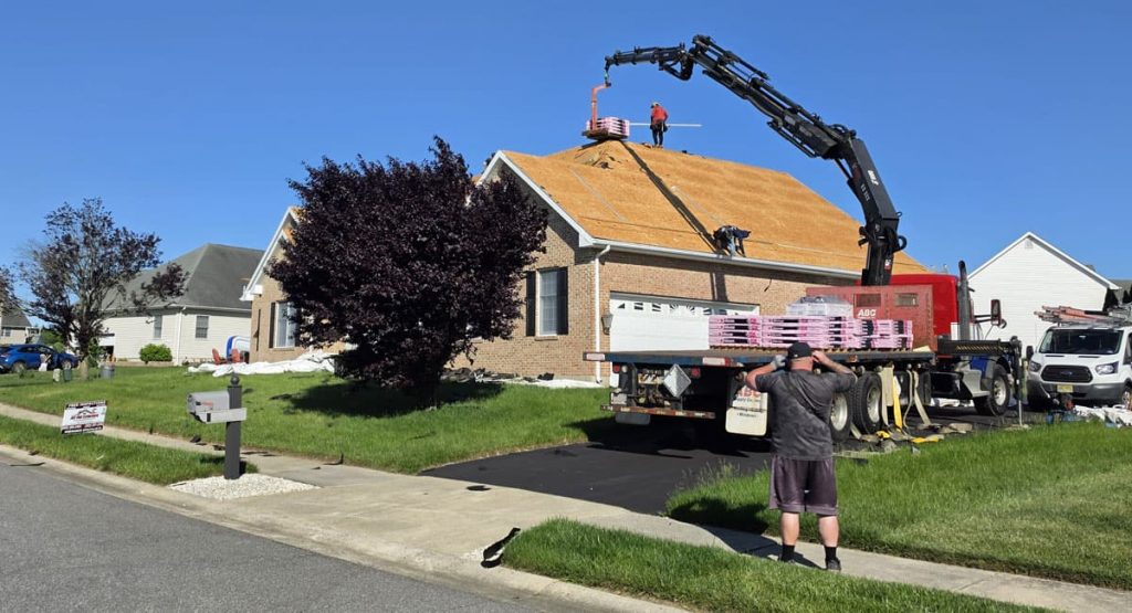 Installing a new roof in Bear, DE