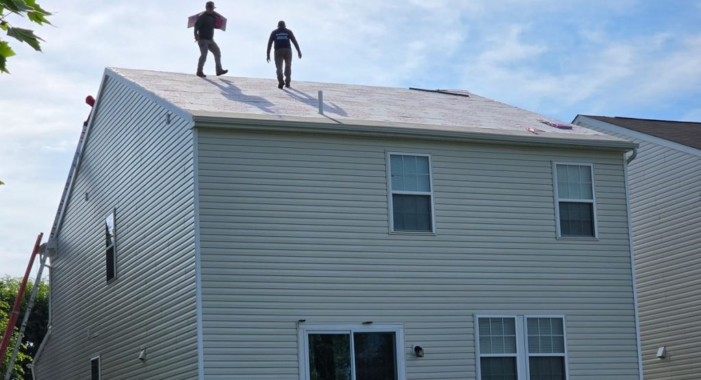 Installing new roof in Downingtown, PA