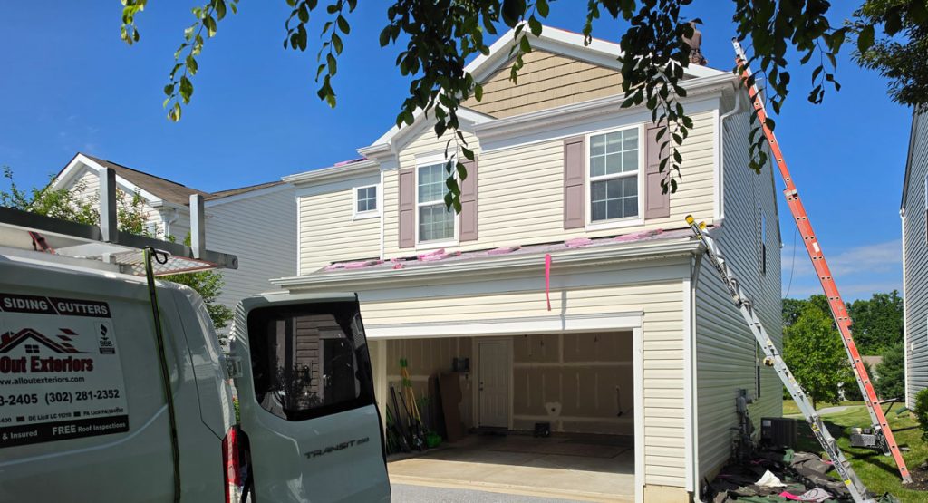 Installing new roof in Downingtown, PA