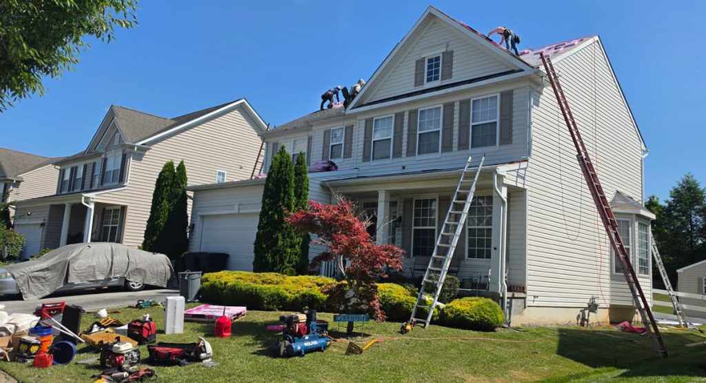 Installing new roof in Middletown, DE