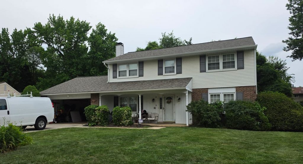 New Driftwood colored roof in Wilmington, DE
