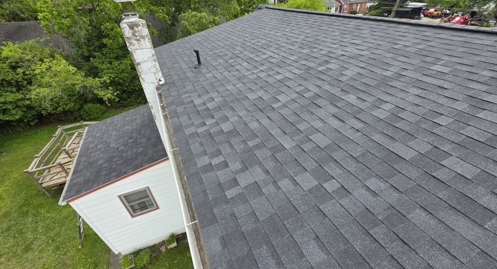 New Onyx Black colored roof in Chichester, PA