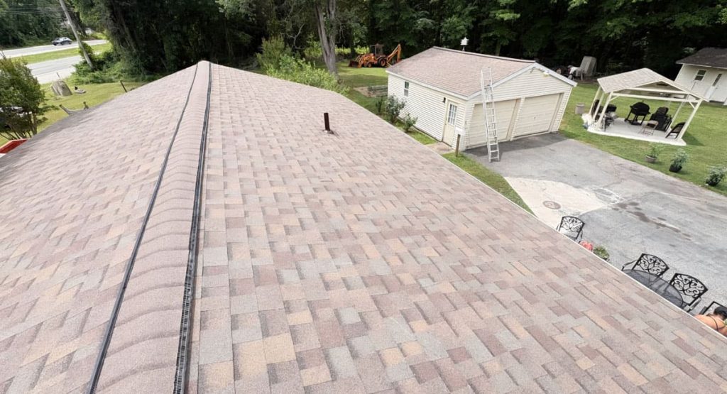 New Teak colored roof in Townsend, DE
