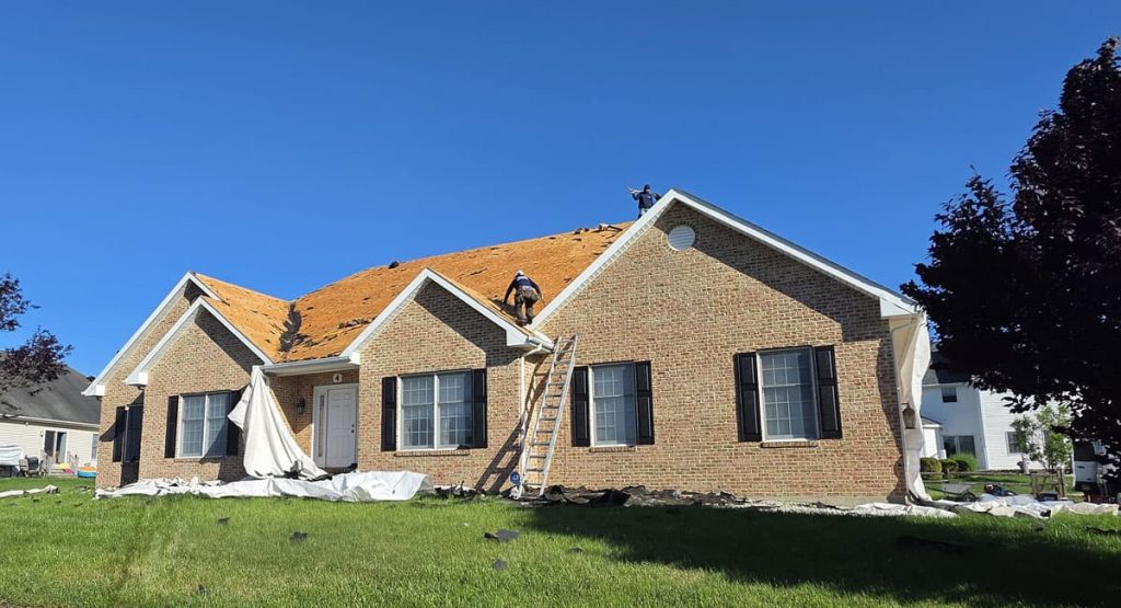 Installing a new roof in Bear, DE