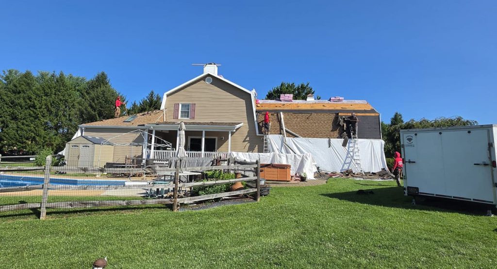 Installing new roof in Middletown, DE