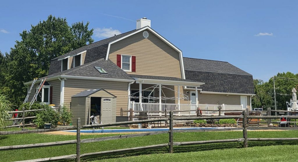 New Black Sable colored roof in Middletown, DE