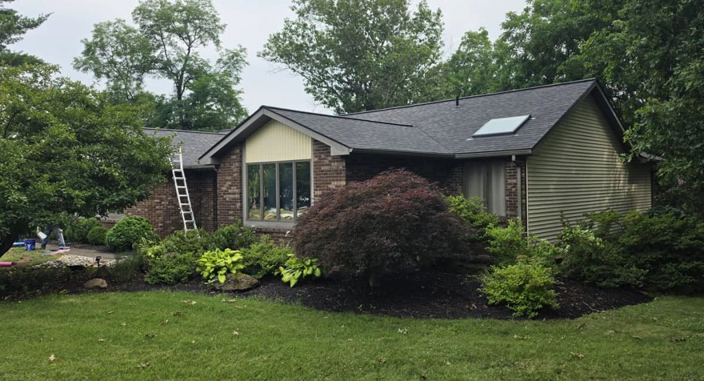 New Evergreen Mist colored roof in Douglasville, PA