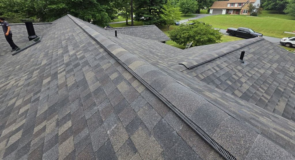 New Evergreen Mist colored roof in Douglasville, PA