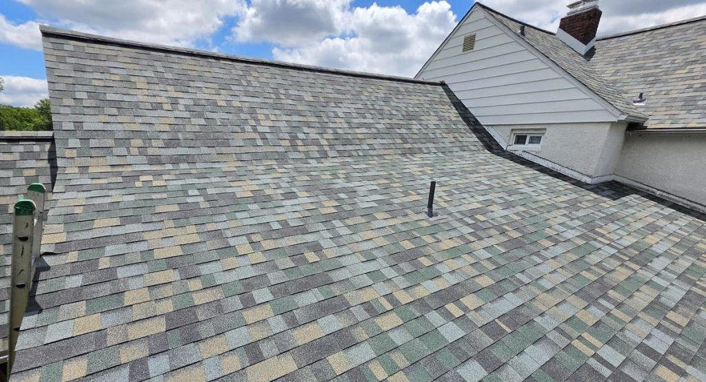 New Evergreen Mist colored roof in Wilmington, DE