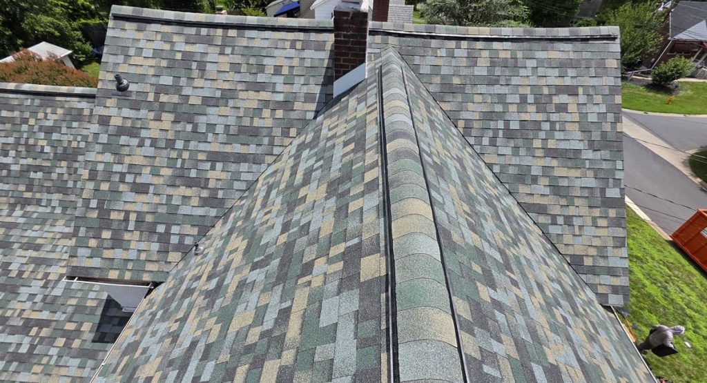 New Evergreen Mist colored roof in Wilmington, DE
