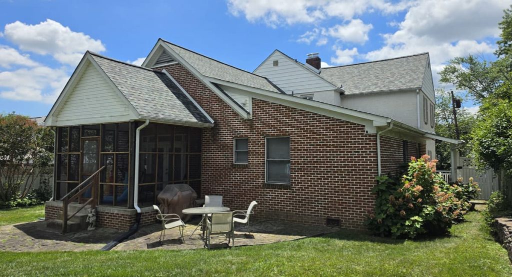 New Evergreen Mist colored roof in Wilmington, DE