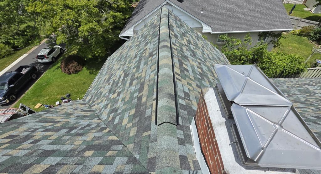 New Evergreen Mist colored roof in Wilmington, DE