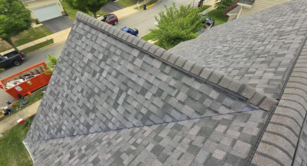 New Midnight Plum colored roof in Middletown, DE