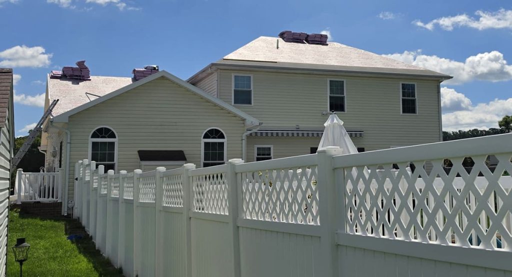 Installing the new roof in Magnolia, DE