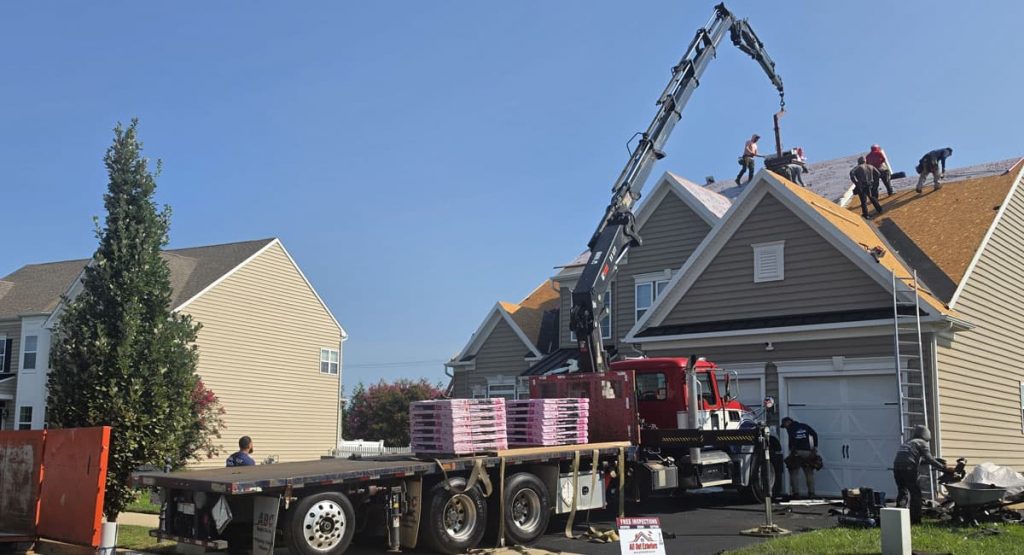 Installing new roof in Middletown, DE