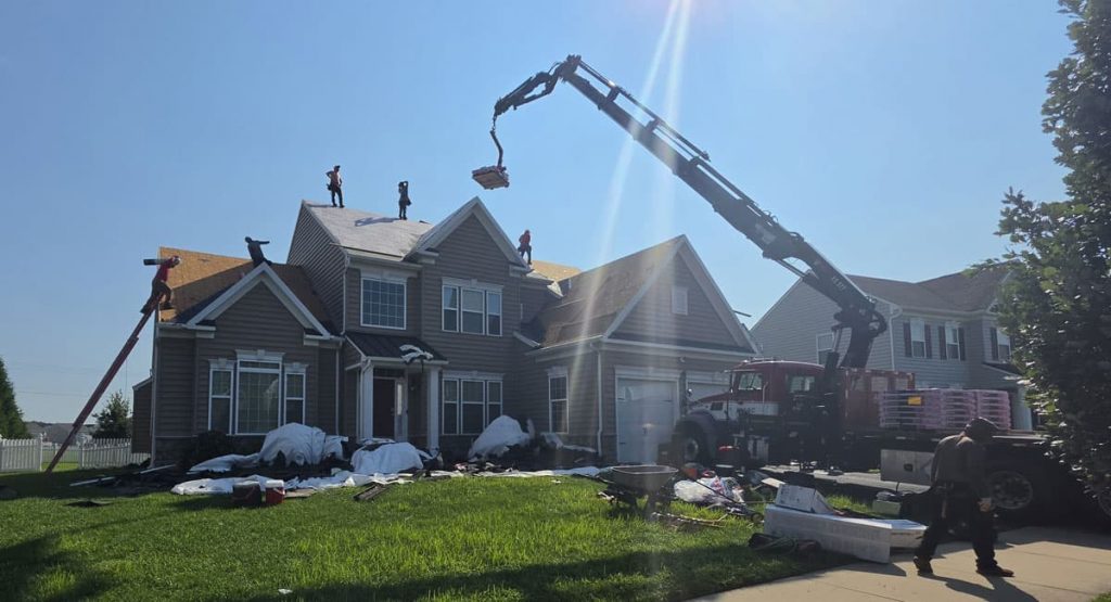 Installing new roof in Middletown, DE