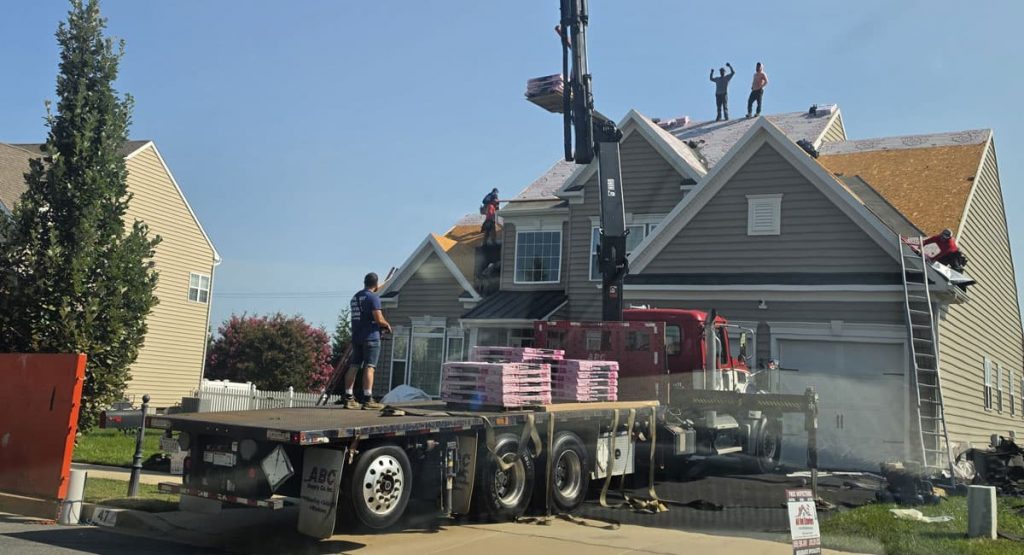 Installing new roof in Middletown, DE