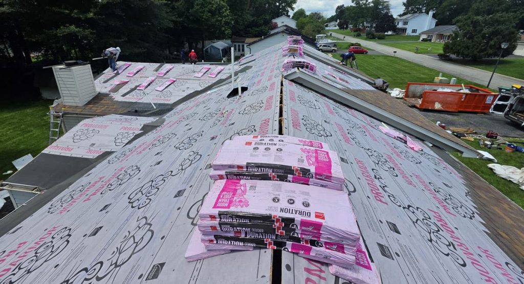 Installing new roof in New Castle, DE
