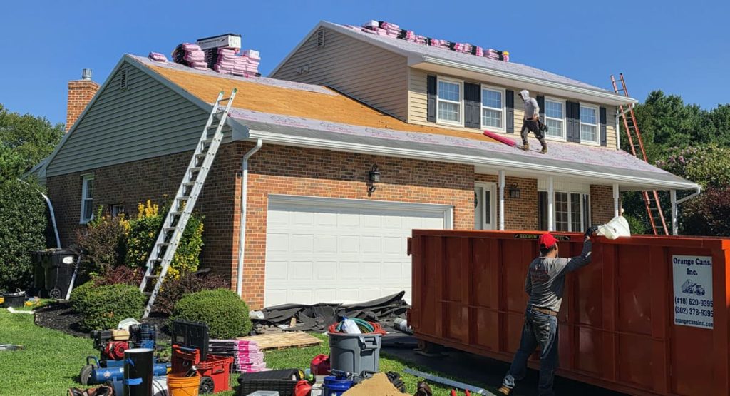 Installing new roof in Townsend, DE