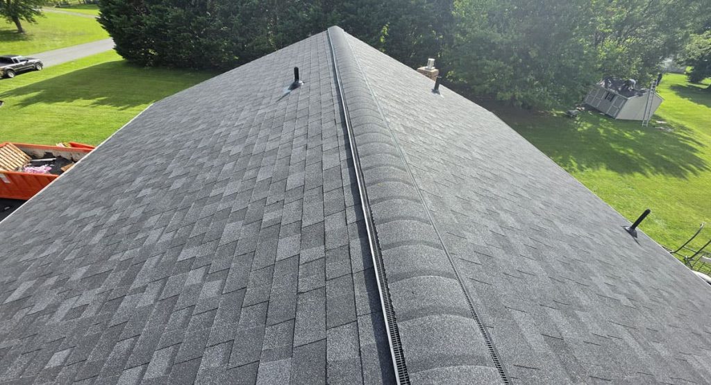 New Onyx Black colored roof in Townsend, DE