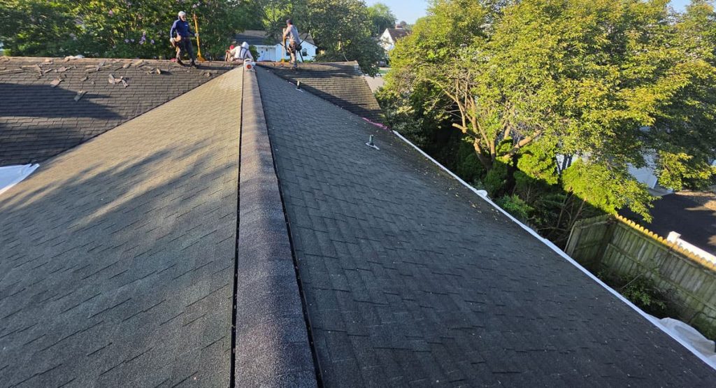 Tearing off the old roof in Middletown, DE